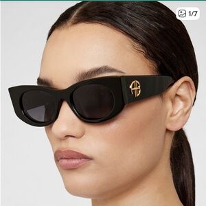 Anine Bing black Madrid sunglasses